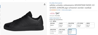 adidas Sportswear Advantage Base 2.0 Schoenen Kids voor €24,75 bij Amazon