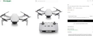 Dron con99 cámara DJI Mini 2 SE con peso de 246g por 259€