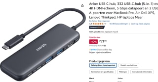 Anker 332 USB-C 5-in-1 Hub voor €17,99 bij Amazon