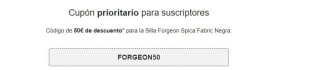 Forgeon Spica Fabric Negra por 299€ (para registrados)