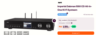 Imperial DABMAN i560 CD DAB+ en internetradio reciever voor €199 bij iBOOD