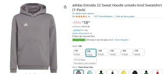adidas Entrada 22 Sweat Hoodie Kids voor €18,95 bij Amazon