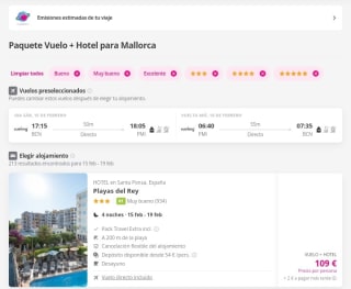 Mallorca 5 días con Vuelos desde 110€.