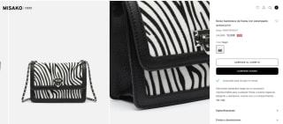 Bolso bandolera de fiesta con estampado animal print por 12€