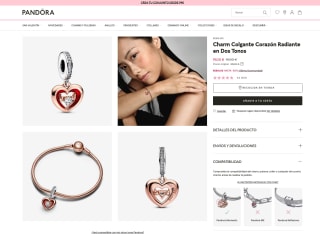 Colgante Charm Corazón Radiante por solo 19€