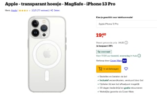 Apple Clearcase MagSafe voor de iPhone 13 Pro - Transparant voor €19,40 bij Bol.