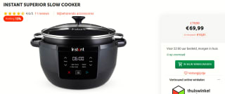 Instant superior slowcooker 7.1L voor €69,99 bij Instantpot