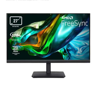Monitor Acer V277 E 27" IPS 1920x1080 FHD por por 94,05€ (cuenta nueva 82,05€)