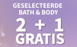 2+1 gratis op body care producten bij Bathandbodyworks