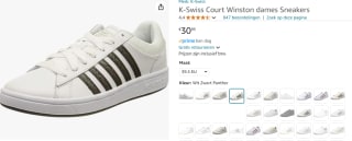 K-SWISS Sneakers laag 'Court Winston' voor €30,95 bij Amazon