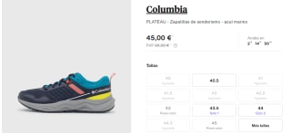 Calzado Columbia desde solo 38€ grandes ofertas