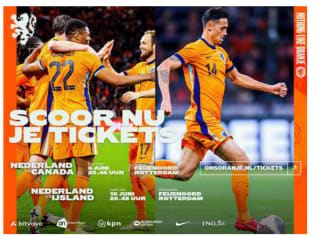 Tickets Nederland-IJsland [10 juni Rotterdam] voor €10 + 500 ING punten