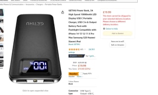GETIHU Power Bank with Portable Charger for £19.99 at Amazon