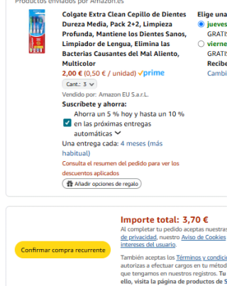 12 cepillos Colgate Extra Clean por solo 3,70€