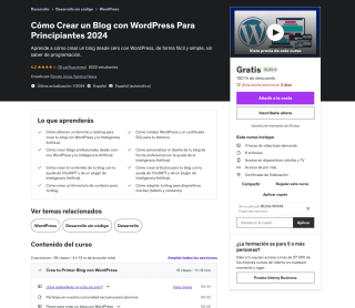 Cómo Crear un Blog con WordPress Para Principiantes 2024 Gratis con Udemy