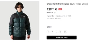 Chaqueta para Hombre The North Face Diablo Recycled Down por 129.99€
