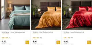 Beddengoed vanaf €4,99 bij Dekbed discounter