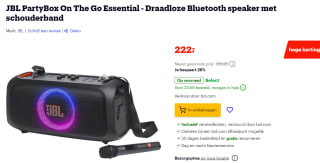JBL PartyBox On The Go Essential - Draadloze Bluetooth speaker voor €222 bij Bol.com