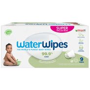 Waterwipes snoetendoekjes & babydoekjes 9 x 60 stuks 2 dozen voor €35,95 bij Kruidvat