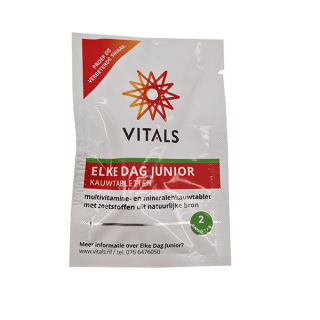 Gratis: Vitals Elke dag Junior Probeerverpakking 2 kauwtabletten