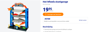Hot Wheels City Stuntgarage voor €19,95 bij de Action