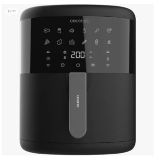Cecotec Freidora sin Aceite 6 L de Aire Caliente Cecofry Bombastik 6000. 1700 W, Tecnología PerfectCook, Regulación de Temperatura y Tiempo, Control Táctil, 12 Modos, Temporizador por 56.77€ (Cuenta Nueva 44.77€)