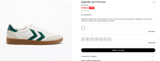 Zapatilla retro Hummel por 17,99€ en dos colores