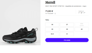 Zapatillas de Trekking de Mujer Merrell WEST RIM SPORT STRETCH GTX por 71€