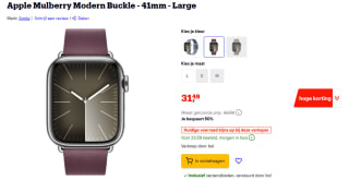 Apple Mulberry Modern Buckle 41mm Large voor €31,49 bij Bol