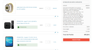 Apple Watch Ultra WIFI + Apple TV 4K 32 GB + Huawei Y Y5 2018 por 699,28€