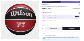 Balón de Basket Wilson Team Tribute Chicago Bulls por 15.68€