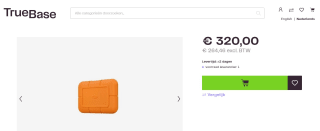 LaCie Rugged 2000 GB Oranje voor €320