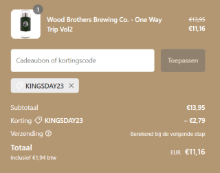 Hopcraftbeers kortingscode voor 20% korting op speciaal bier