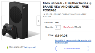 Score eBay's Xbox Series S sold for only £279.96