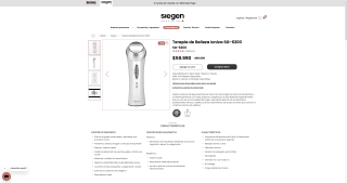 Terapia de Belleza Ionica SG-6200 por solo $59.990
