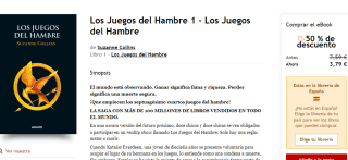 Los Juegos del Hambre -Suzanne Collins ebook por 3.79€