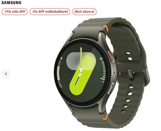 Samsung Galaxy Watch7 BT 44mm Exynos W1000 32GB 2GB RAM 425mAh Android Verde por solo 160,69€