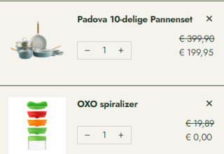 Gratis OXO spiraalsnijder t.w.v. €19,89 bij aankoop vanaf €140 bij Greenpan