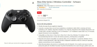 Microsoft Xbox Elite Draadloze Controller Serie 2 voor €98,35 bij Amazon