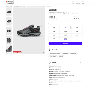 Zapatillas MERRELL Accentor 3 Sport con GORETEX Mujer por solo 56€