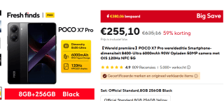 Xiaomi Poco X7 Pro 5G 8GB/256GB voor €255,10 bij Aliexpress