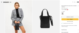 Bolso Bandolera mini para móvil con detalles metálicos por 6€