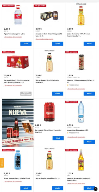 Recopilación 50% que Vuelve! en Carrefour.