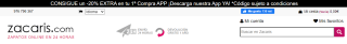 20% dto EXTRA en Zacaris desde APP