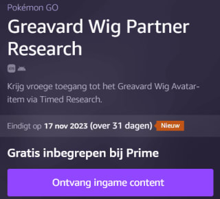 Pokemon GO speciale research gratis bij Prime Gaming