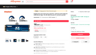 Disco Duro M.2 NVME 512GB por solo 18,50€