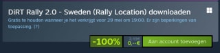 Gratis diverse DiRT Rally 2.0 DLCs bij Steam