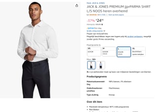 JACK & JONES PREMIUM Parma super slim fit overhemd voor €24,99 bij Amazon