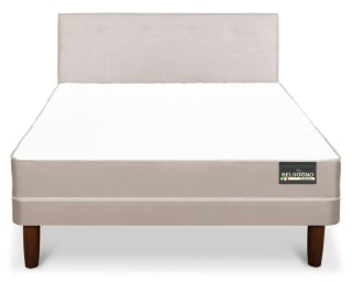 Cama europea Belsogno Plus 2 plazas + base dividida respaldo Arena por solo $199.990