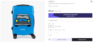 Maleta de Cabina Cállate la Boca Mini 39 x 22 x 57 cm por 28.85€